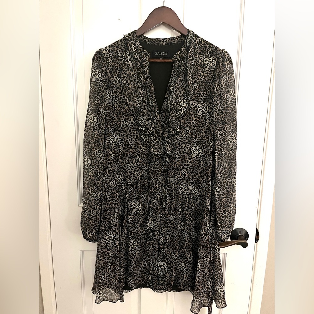Saloni Leopard Dress